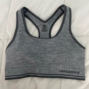 Large, Grey, New Balance sports bra